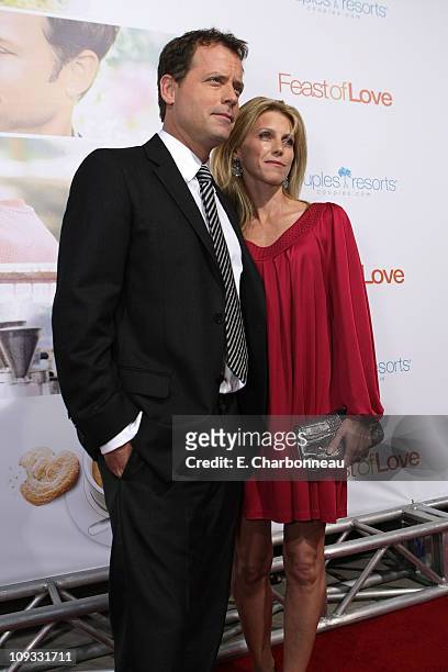 Greg Kinnear and Helen Labdon at the "Feast of Love" Premiere at The Academy of Motion Picture Arts and Sciences on September 25, 2007 in Los...