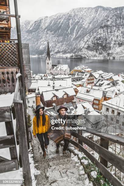 strolling along through paradise - hallstatter see stock pictures, royalty-free photos & images