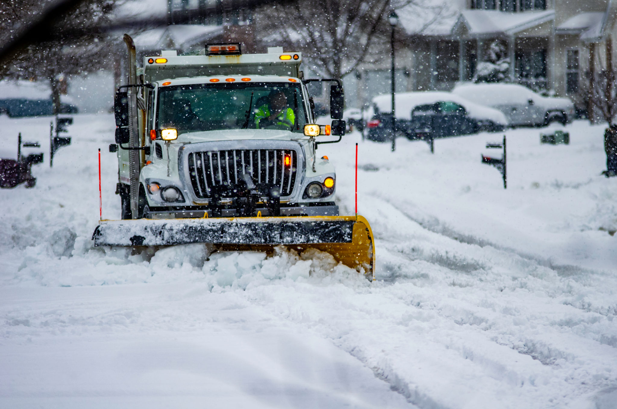 professional snow plowing
