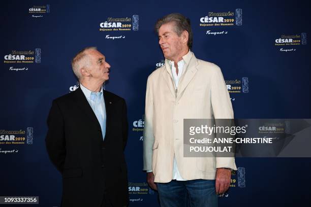 French-Armenian film producer and Cesar Academy president Alain Terzian and Dominique Desseigne, French businessperson and chief executive of the...
