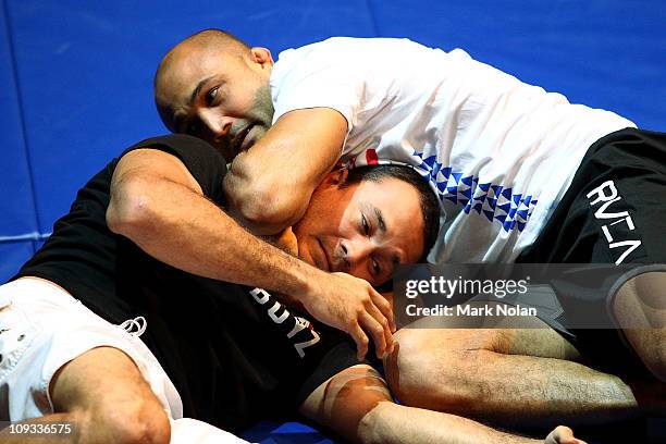 During Workouts ahead of UFC Sydney 127 at Star City on February 22, 2011 in Sydney, Australia.