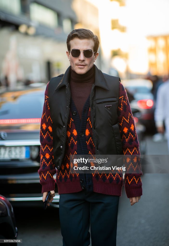 Street Style: January 12 - Milan Men's Fashion Week Autumn/Winter 2019/20