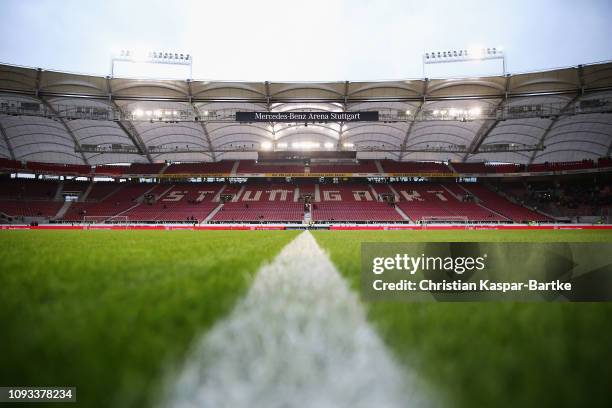 General view prior to the Bundesliga match between VfB Stuttgart and Sport-Club Freiburg at Mercedes-Benz Arena on February 3, 2019 in Stuttgart,...