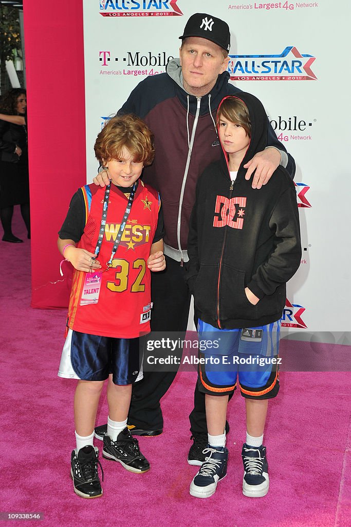 T-Mobile Magenta Carpet At The NBA All-Star Game - Arrivals