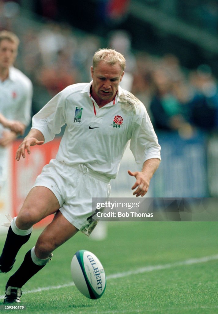 Neil George Rugby Neil Back of England in action against South Africa during the Rugby ...