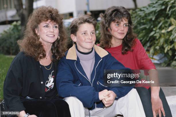 British actor Christian Bale, the star of the Steven Spielberg film 'Empire of the Sun', attend's the film's premiere, UK, 20th March 1988. He is...