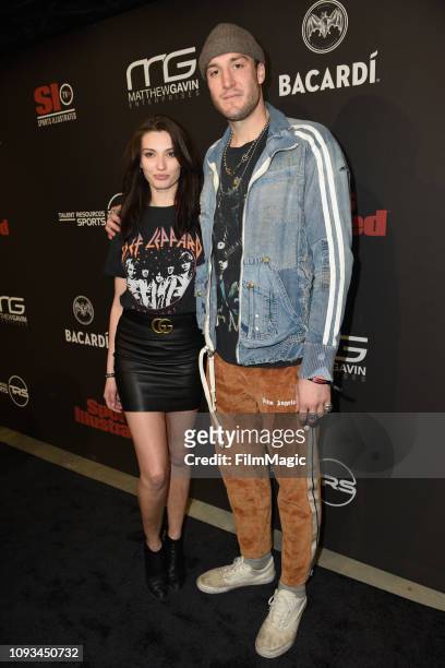 Dana Tayor and Miles Plumlee attend Sports Illustrated Saturday Night Lights powered by Matthew Gavin Enterprises and Talent Resources Sports on...