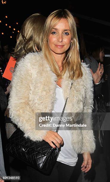 Louise Redknapp is seen on the front row at the Amanda Wakeley show at London Fashion Week Autumn/Winter 2011 on February 22, 2011 in London, England.