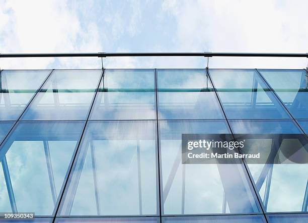 glass walls of modern office building - glass ceiling stock pictures, royalty-free photos & images