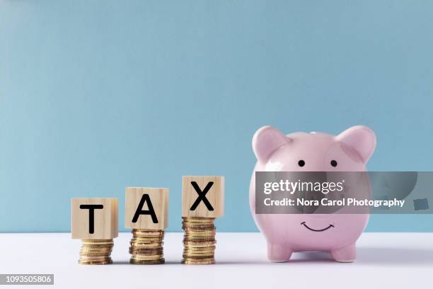 tax concept - impôt sur le revenu photos et images de collection