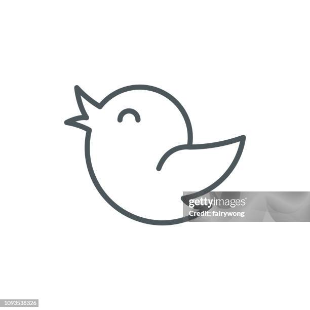 bird icon - bird flying stock illustrations