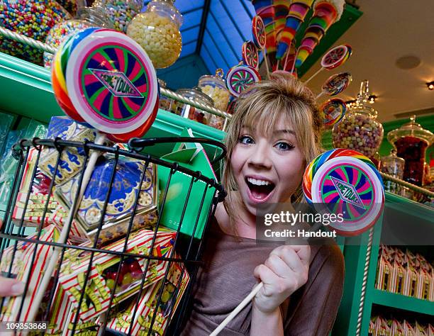 In this handout photo provided by Universal Orlando Resort, actress and singer Jennette McCurdy, best known for her role as "Sam" in Nickelodeon's...