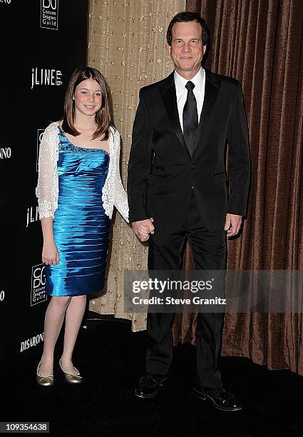 Bill Paxton and daughter Lydia Paxton arrive at the 13th Annual Costume Designers Guild Awards with presenting sponsor Lacoste held at The Beverly...