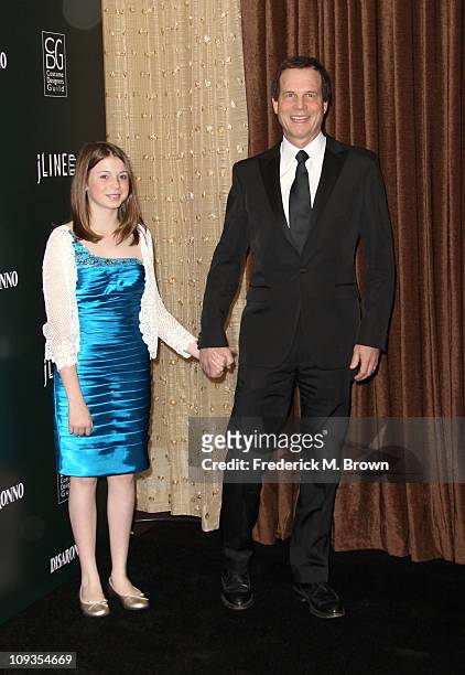Bill Paxton and daughter Lydia Paxton arrive at the 13th Annual Costume Designers Guild Awards with presenting sponsor Lacoste held at The Beverly...