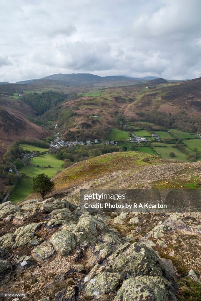 Rugged hills around the Sychnant Pass, Conwy, North Wales