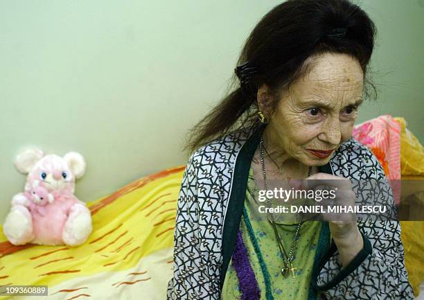 Adriana Iliescu answers media at the intensive care department at the Giulesti Maternity Hospital in Bucharest, 20 January 2005. A 67-year-old...