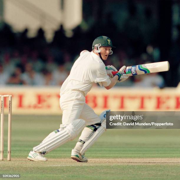 Jonty Rhodes batting for South Africa during the 1st Test match between England and South Africa at Lord's cricket ground in London, 21st July 1994....