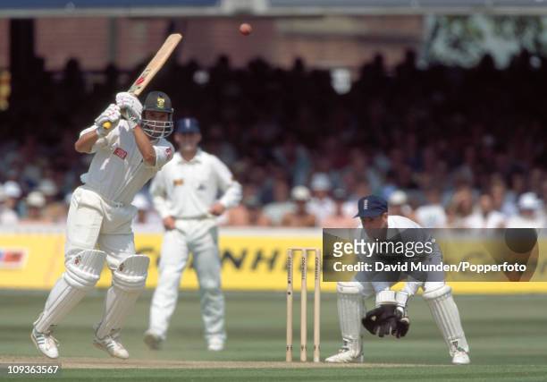 Gary Kirsten batting for South Africa during the 1st Test match between England and South Africa at Lord's cricket ground in London, 21st July 1994....