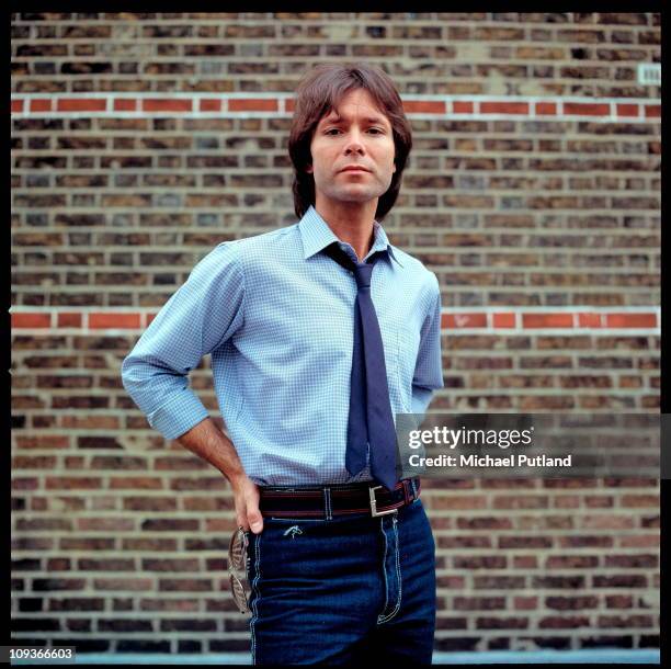 Portrait of Cliff Richard, London, 1982.