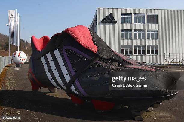 General view of the factory of German sporting-goods maker Adidas AG on February 23, 2011 in Scheinfeld, Germany. The world's second biggest sports...