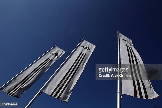 General view of the factory of German sporting-goods maker Adidas AG on February 23, 2011 in Scheinfeld, Germany. The world's second biggest sports...