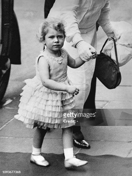 Picture taken on 1929 at London showing Princess Elizabeth, the future Queen Elizabeth II, at the age of three.