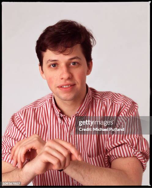 Actor Jon Cryer, studio portrait, London, 1988.