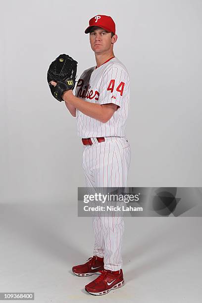 Roy Oswalt of the Philadelphia Phillies poses for a photo during Spring Training Media Photo Day at Bright House Networks Field on February 22, 2011...