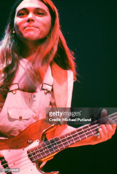Timothy B Schmit of The Eagles performs on stage, New York, October 1979.