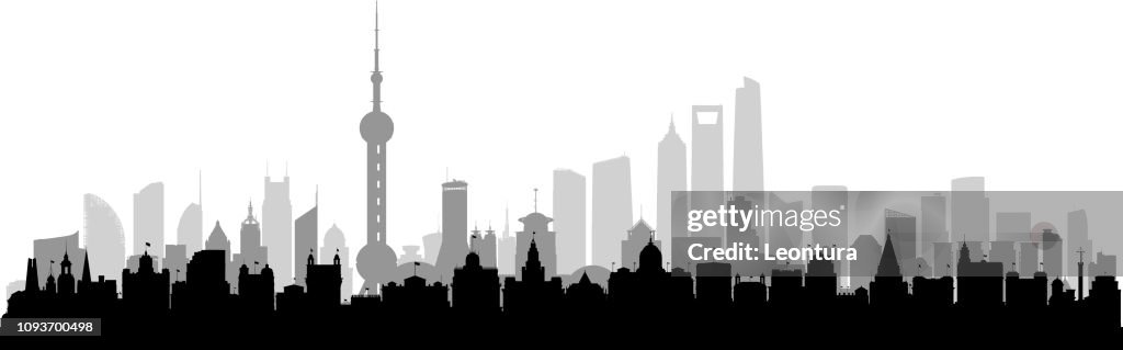 Shanghai Skyline (All Buildings Are Complete and Moveable)