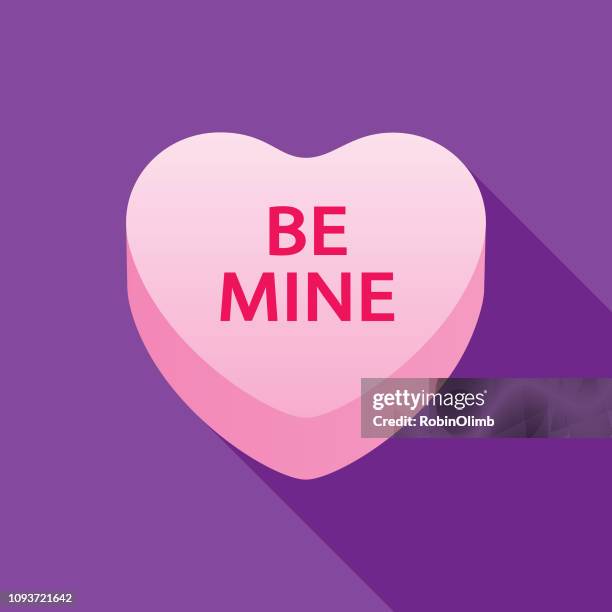 be mine valentine candy heart icon - valentines day stock illustrations