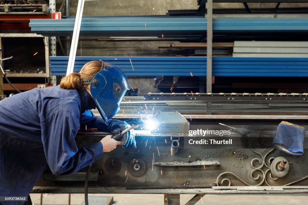 Female Welder