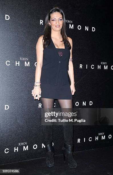 Alessandra Moschillo attend the John Richmond Fashion Show as part of Milan Fashion Week Womenswear Autumn/Winter 2011 on February 23, 2011 in Milan,...