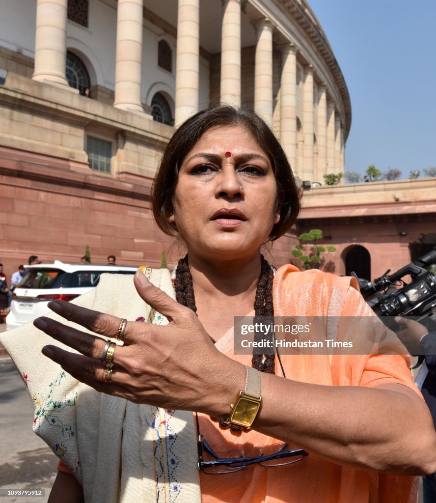 India Roopa Ran1 Roopa Ganguly speaks to media during the Budget Session at Parliament ...