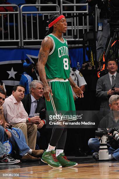 Marquis Daniels of the Boston Celtics during the game against the Orlando Magic on December 25, 2010 at the Amway Center in Orlando, Florida. NOTE TO...