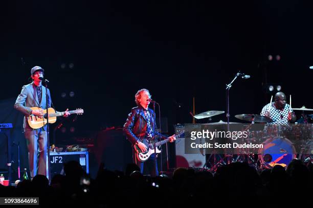 Singer Beck performs osntage during The Malibu Love Sesh Benefit Concert at Hollywood Palladium on January 13, 2019 in Los Angeles, California.
