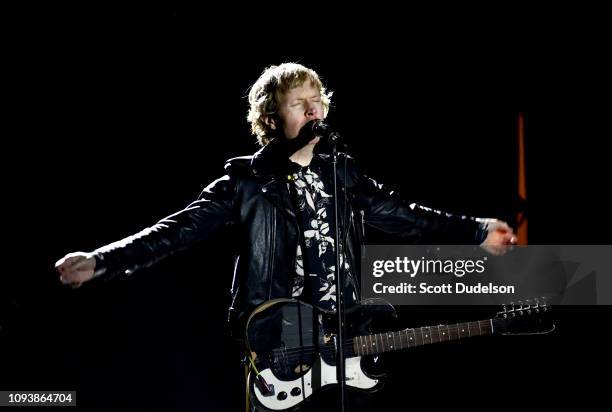 Singer Beck performs osntage during The Malibu Love Sesh Benefit Concert at Hollywood Palladium on January 13, 2019 in Los Angeles, California.