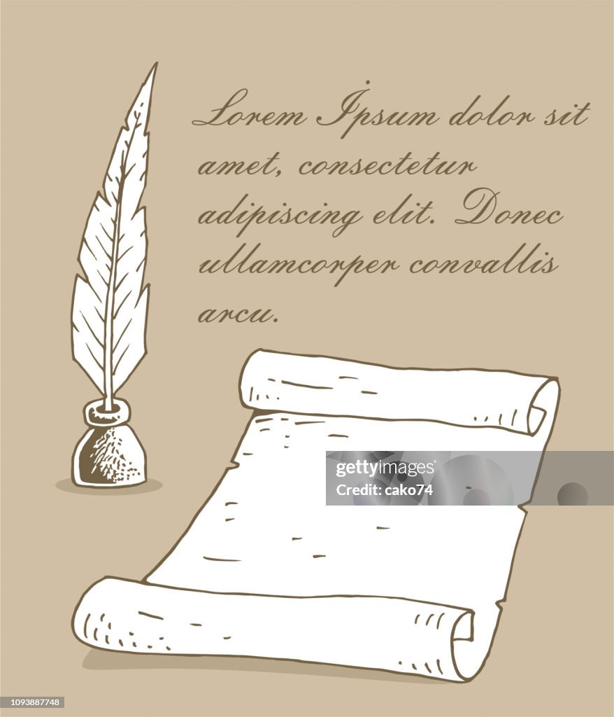 Exor Quill Paper And Quill