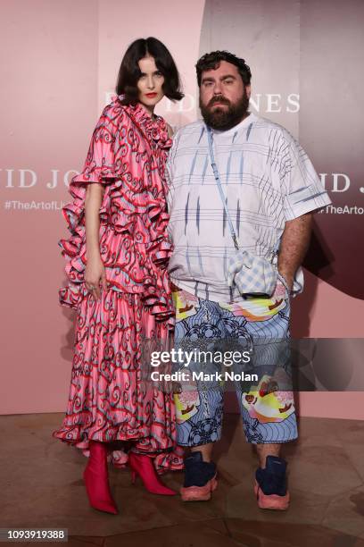 Romance was Born designers Luke Sales & Anna Plunkett attend the David Jones AW19 Season Launch 'The Art of Living' at The Museum of Old and New Art...