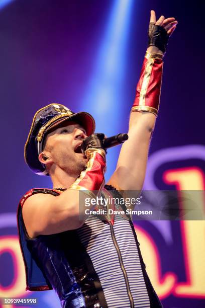 Robin Pors of Vengaboys performs during So POP at Spark Arena on February 5, 2019 in Auckland, New Zealand.