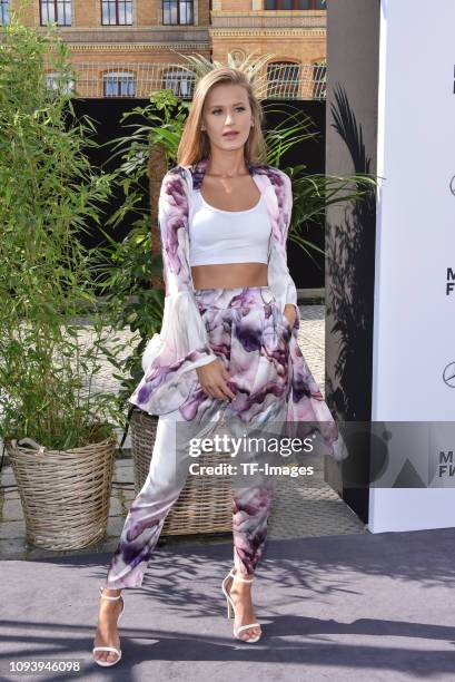 Neele Bronst attends the Guido Maria Kretschmer show during the Berlin Fashion Week Spring/Summer 2019 on July 2, 2018 in Berlin, Germany.