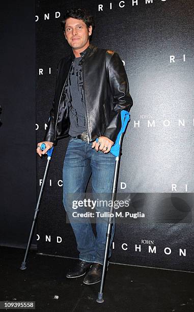 Aldo Montano attends the John Richmond Fashion Show as part of Milan Fashion Week Womenswear Autumn/Winter 2011 on February 23, 2011 in Milan, Italy.