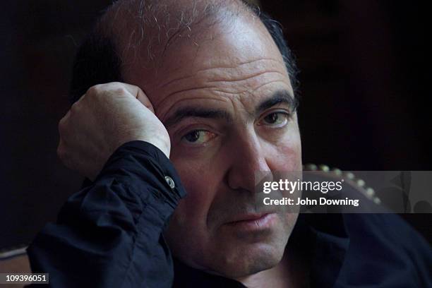 Russian businessman and oligarch Boris Berezovsky at his home in Egham, Surrey, where he lives in exile, 24th August 2002