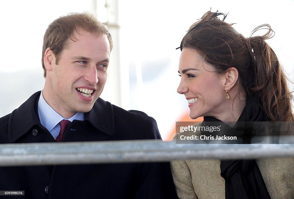 Prince William and Kate Middleton visit Trearddur Bay RNLI Lifeboat Station
