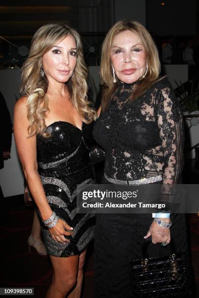 Marysol Patton and her mother Elsa Patton attend The Real Housewives of Miami Premiere Party at Eden Roc, a Renaissance Beach Resort and Spa on...