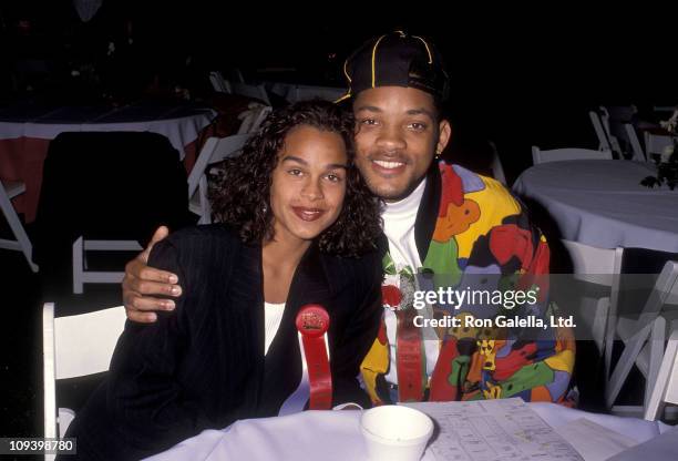 Actor Will Smith and girlfriend Sheree Zampino attend the 60th Annual Hollywood Christmas Parade on December 1, 1991 at KTLA Studios in Hollywood,...