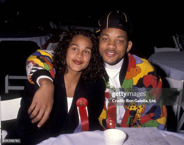Actor Will Smith and girlfriend Sheree Zampino attend the 60th Annual Hollywood Christmas Parade on December 1, 1991 at KTLA Studios in Hollywood,...