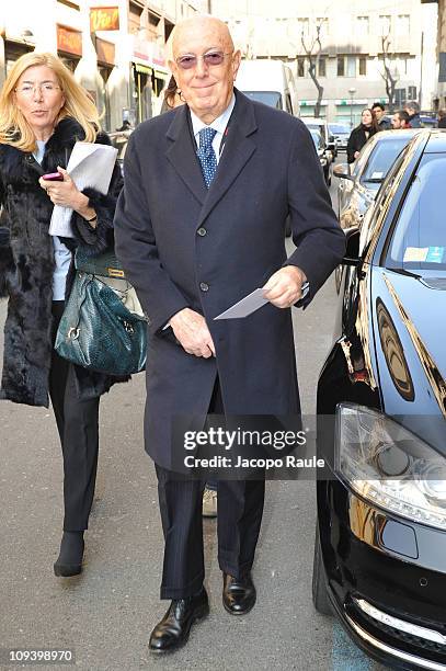 Mario Boselli attends the Fendi fashion show as part of Milan Fashion Week Womenswear Autumn/Winter 2011 on February 24, 2011 in Milan, Italy.