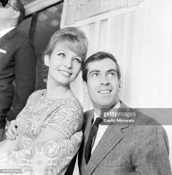 Annette Stroyberg, Danish actress, in London, Sunday 14th December 1958. Annette is in the UK for a screen test, she is hoping for a role in new film...