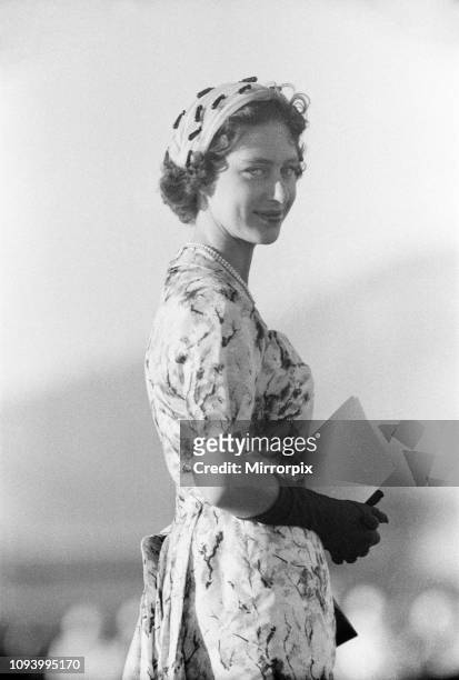 Princess Margaret attends Military Display at Up-Park Camp, Jamaica, at which Her Royal Highness inspected the Jamaica Regiment and took the Salute...